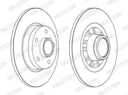 Диск гальмівний FERODO DDF26021