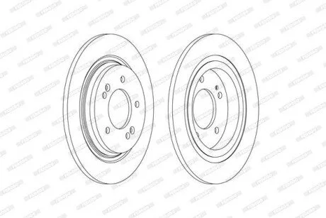 Диск гальмівний FERODO DDF2604C