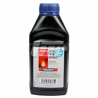 Гальмівна рідина гідравлічна об'ємом 0,5л. FERODO FBE050
