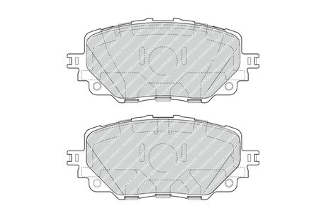 Гальмівні колодки, дискові. FERODO FDB4873