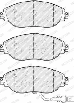 Гальмівні колодки дискові перед VW Sharan 2010- / Passat 2010- / Octavia 2010- / Audi a3 FERODO FDB5096