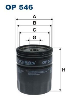 Фильтр масла FILTRON OP546