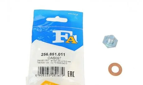 Пробка масляного піддону M10x1.25 L=13 (Fischer) Fischer Automotive One (FA1) 256.851.011