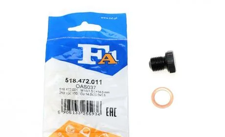 Пробка поддона масляного M14x1.5 L=14.4 (Fischer) Fischer Automotive One (FA1) 518.472.011
