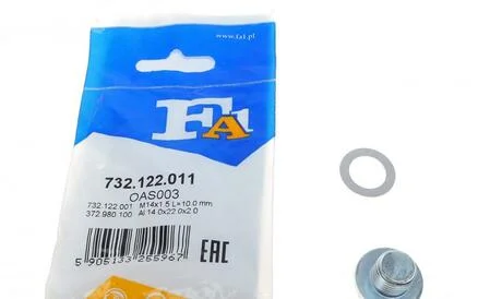 Пробка піддону масляного M14x1.5x10 (Fischer) Fischer Automotive One (FA1) 732.122.011
