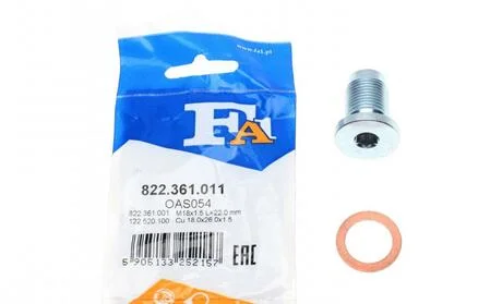 Пробка піддону + ущільнювач Fischer Automotive One (FA1) 822.361.011