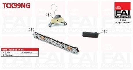 Комплект цепь ГРМ Fiat/Ford/PSA 2.0Jtd/2.0Tdci/2.0Hdi Fischer Automotive One (FA1) TCK99NG