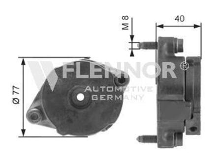 Натягувач поліклінового ременя VW, Audi 1.9TD/TDI/SDI 91- INA Flennor FA99048