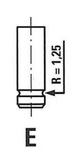 Клапан впускний RENAULT 3639/S IN R3639/S FRECCIA R3639S (фото 1)