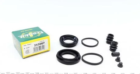 Ремкомплект гальмівного супорта FORD Ranger 00-11; NISSAN Maxima A33 00-06, NP300 08-14, Pickup Navara D22 97-05; MITSUBISHI L200 96-06; MAZDA BT-50 06-12, B-Series 98-06; SUBARU Impreza 07-16, Legacy 09-14, Outback 09-14, Forester 08-13, Impreza 00- FRENKIT 243007