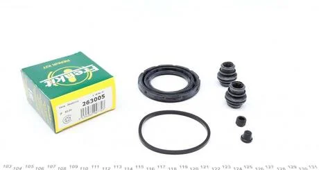 Ремкомплект гальмівного супорта переднього TOYOTA Previa 00-06, Alphard 08-15; LEXUS RX 03-09 FRENKIT 263005