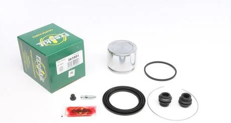 Ремкомплект гальмівного супорта переднього TOYOTA Camry 06-11, RAV4 05-13, RAV4 13-18, Corolla 13-18, Prius 09-17, RAV4 HYBRID 15-18, Auris E180 12-18, Auris E150 06-12, Aurion 06-12; MITSUBISHI Outlander 15-21; LEXUS ES 06-12 FRENKIT 263901