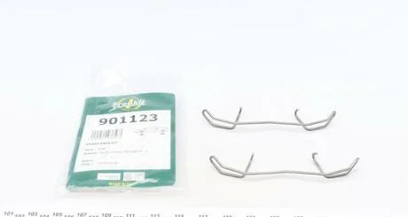 Скоба кріплення гальмівної колодки VW Sharan 95-10, PASSAT B5 96-05; AUDI A4 04-08, A3 03-12; SKODA Superb 01-08, Octavia Tour 96-10; TOYOTA Avensis 97-03; FORD Galaxy 94-06, Escape 00-07; SEAT Toledo II 99-04, Leon 99-05; MAZDA Tribute 00-07; VOLVO FRENKIT 901123