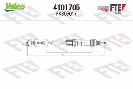 Трос зчеплення FTE 4101705