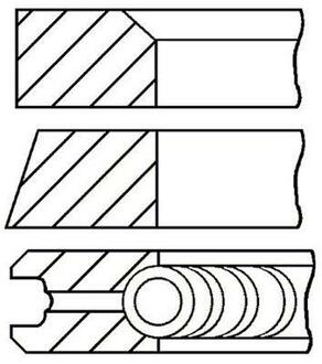 Кольца поршневые GOETZE 08-295300-00