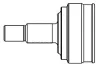 Шарнірний набір, привідний вал GSP 812028 (фото 1)
