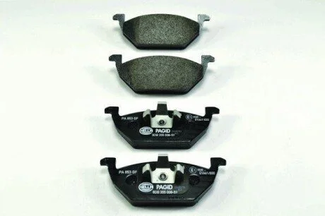 Гальмівні колодки перед. Caddy III/Golf V/Octavia/A3 96- HELLA 8DB355008-591