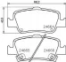 Гальмівні колодки зад. Toyota Auris 07-12/Corolla 13- (bosch) HELLA 8DB355013-571 (фото 2)