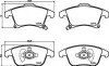 Колодки тормозные Ford Galaxy, Mondeo V, S-Max Ford Usa Fusion Lincoln Mkz 1.0-3.5 09.06- HELLA 8DB 355 025-201 (фото 1)