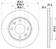 Диск тормозной зад. PEUGEOT 206 (2A/C) 09/98- 106 I (1A, 1C) 09/91-04/96 306 (7A, 7C, N3, N5) 05/93- 306 HELLA 8DD 355 101-801 (фото 1)