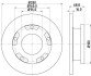 Гальмівний диск зад. Transit V347 06- (H=69mm) HELLA 8DD355113-811 (фото 1)