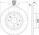 Гальмівний диск перед. Sandero/Logan/Twingo/Fortwo 96- 0.9-1.6 (PRO) HELLA 8DD355115-271 (фото 1)