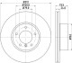 Тормозной диск перед. BMW 3 (E90/E90N) 320d 05-/X1 (E84) 09- HELLA 8DD 355 115-381 (фото 1)