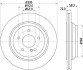 Гальмівний диск задн Mercedes-Benz W221 22D-50 1001-1213 HELLA 8DD 355 115-391 (фото 1)