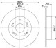 Гальмівний диск зад. Accord VIII 08- 2.0-2.4 282mm HELLA 8DD355116-521 (фото 1)