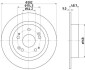 Гальмівний диск зад. Accord VIII 08- 2.0-2.4 282mm HELLA 8DD355116-521 (фото 2)