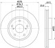 Диск тормозной перед, Toyota Prius/ RAV 4 III 1.8/2.4 05- HELLA 8DD 355 117-361 (фото 1)