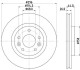 Диск тормозной перед (296mmx26mm) NISSAN QASHQAI II 12 DIG-T/12 TCe 130/15 dCi/15 dCi 110/16 HELLA 8DD 355 122-791 (фото 1)