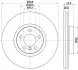 Диск гальмівний (High Carbon) перед BMW X5,X6 08- HELLA 8DD 355 129-301 (фото 1)