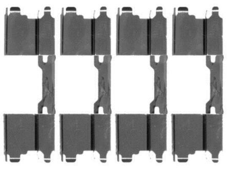Ремкомплект тормозных колодок HELLA 8DZ355203501 (фото 1)