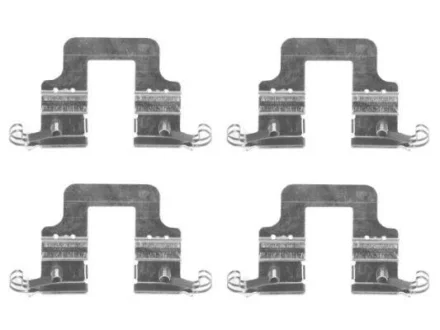 Ремкомплект гальмівних колодок (4 -комп.) HELLA 8DZ355204851