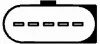Расходомер воздуха (дизель)VW Golf IV, Passat 1,9TDI, T4 2,5 HELLA 8ET 009 142-571 (фото 2)