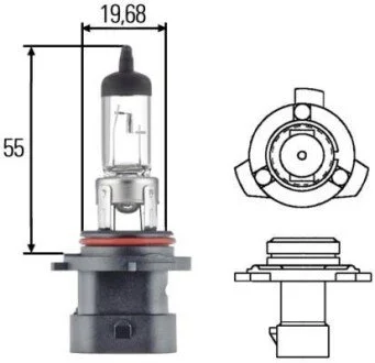 Автолампа Behr Standard HB4A P22d 51 W прозора HELLA 8GH005636201