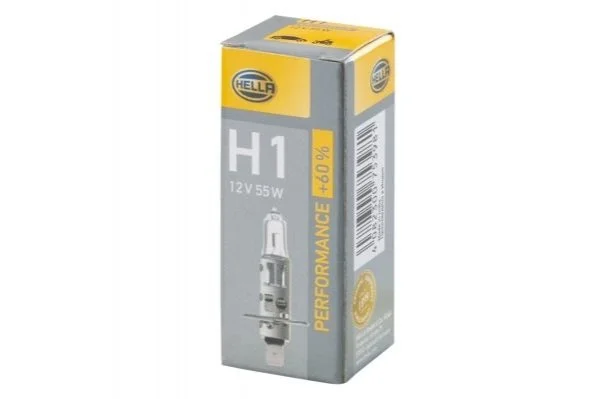 Автолампа Behr Hella H1 P14,5s 55 W прозрачная HELLA 8GH223498-211 (фото 1)