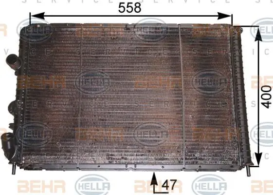 Радіатор системи охолодження HELLA 8MK376710211 (фото 1)
