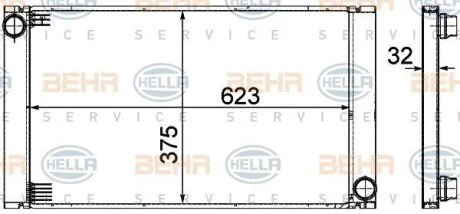 Радіатор HELLA 8MK 376 753-581
