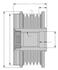 Механизм свободного хода генератора Citroen Berlingo 1.6-2.0HDI 98- HELLA 9XU 358 039-161 (фото 2)