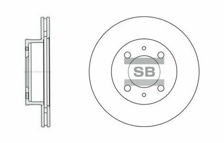 Диск гальмівний Hi-Q (SANGSIN) SD1010