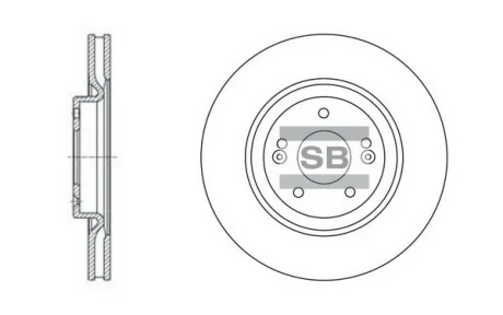Гальмівний диск HQ Hi-Q (SANGSIN) SD1070