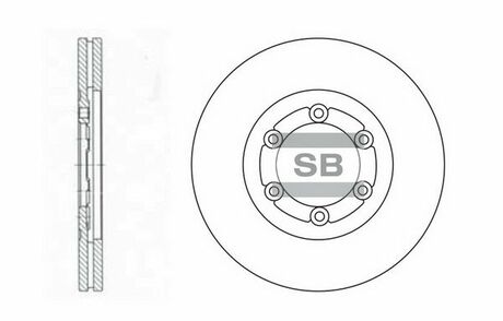 Диск тормозной Hi-Q (SANGSIN) SD2008