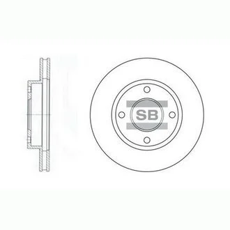 Гальмівний диск передній Hi-Q (SANGSIN) SD3027