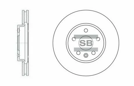 Тормозной диск передний Hi-Q (SANGSIN) SD3031
