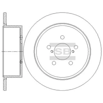 Гальмівний диск HQ Hi-Q (SANGSIN) SD4705