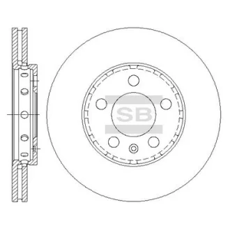 Гальмівний диск HQ Hi-Q (SANGSIN) SD5401
