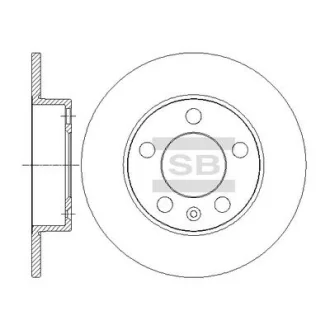 Гальмівний диск HQ Hi-Q (SANGSIN) SD5402