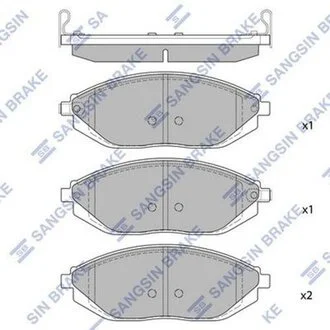 Колодки гальмові дискові передні Hi-Q (SANGSIN) SP1392